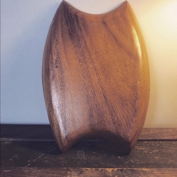 Mid century modern vision wooden divided serving dish - Picture 2 of 4